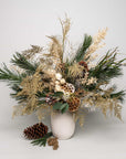 Large Luxury Christmas bouquet: Prague-inspired hues of regal golds, rich reds, and historic greens - Amaranté London