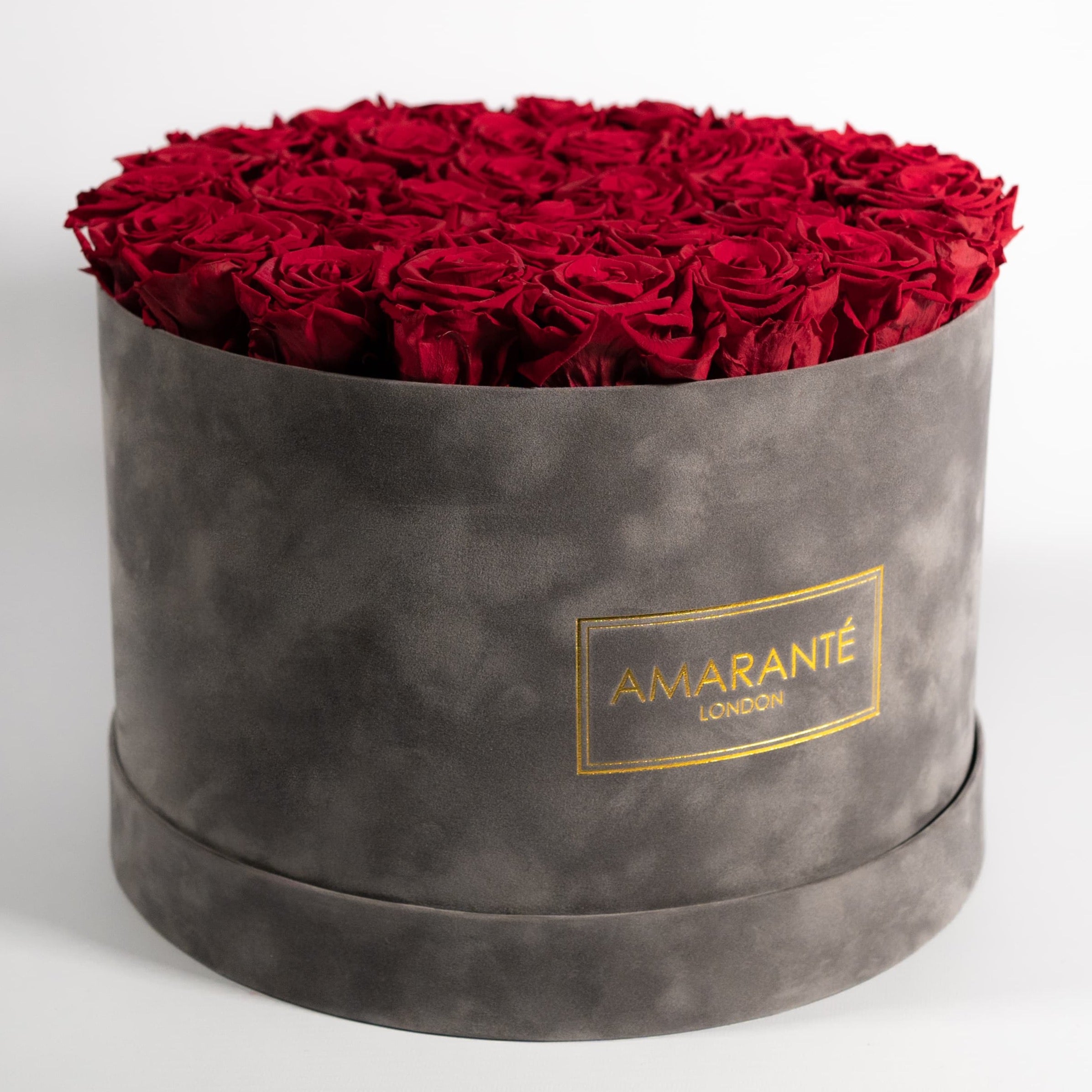 Dreamy dark red Roses, the perfect way of expressing strong feelings of love and romance.