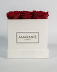 Chic wine red roses implying courage and admiration