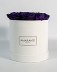 Aromatic dark purple roses denoting wisdom and creativity. 