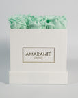 Earth toned mint green roses implying nature and peace