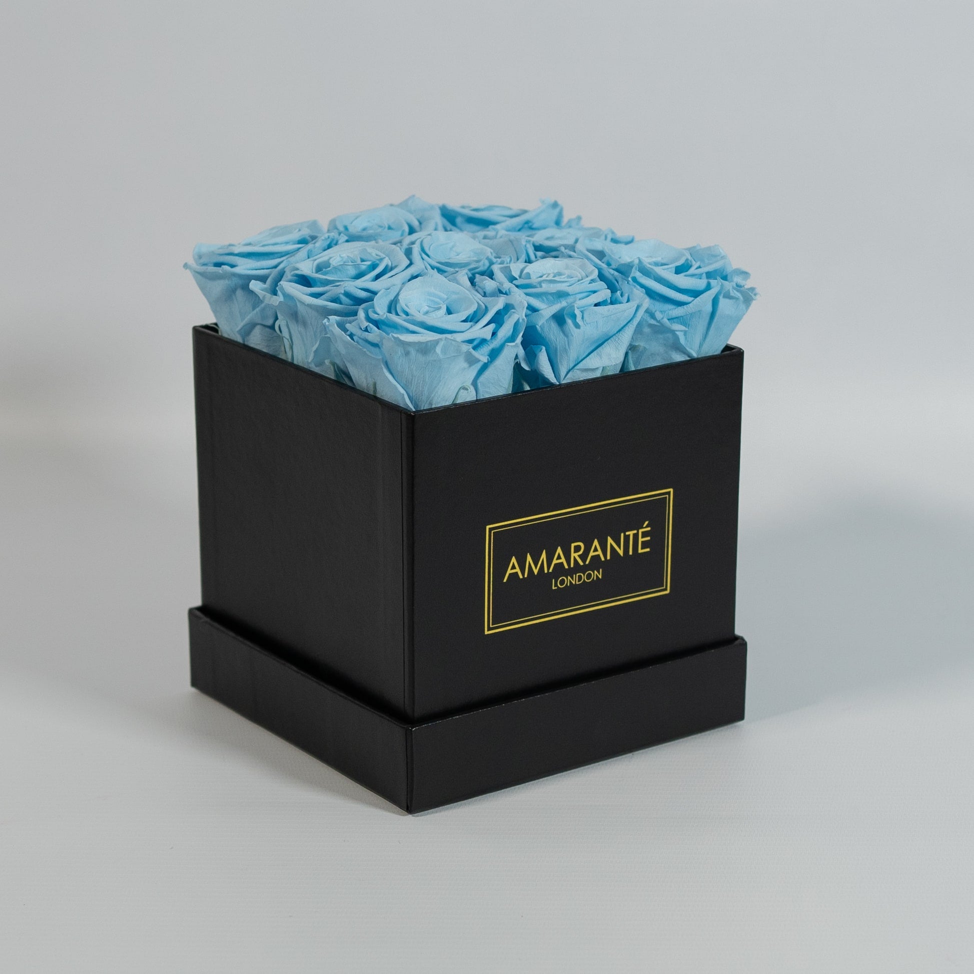Stunning light blue roses implying healing and protection
