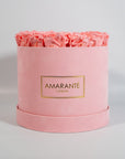 Tender light pink Roses in a blushing pink box
