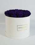 Artful dark purple Roses expressing wisdom, protection, and security.