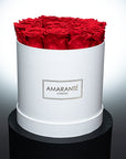 White Round Matte Hatbox - Medium