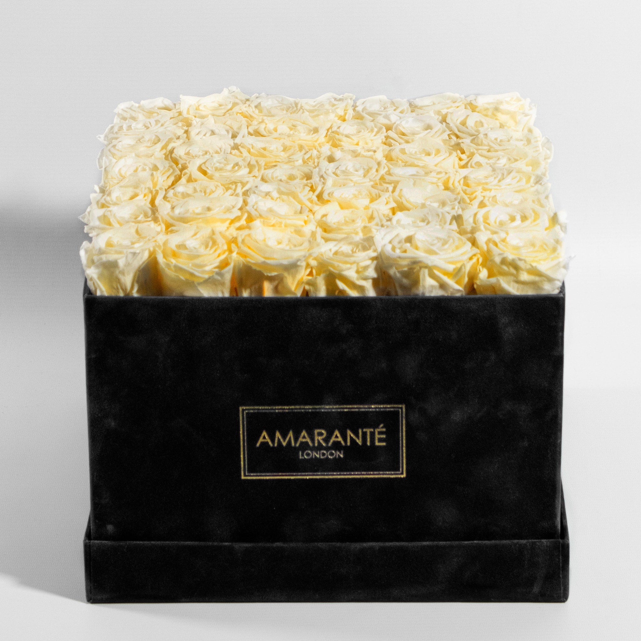 Impressive gifting choice - luxury hatbox with 36 delicate yellow forever roses, perfect for family, friends, and loved ones on special events.