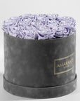 Spring-time inspired Lavender Roses available in a dreamy grey box