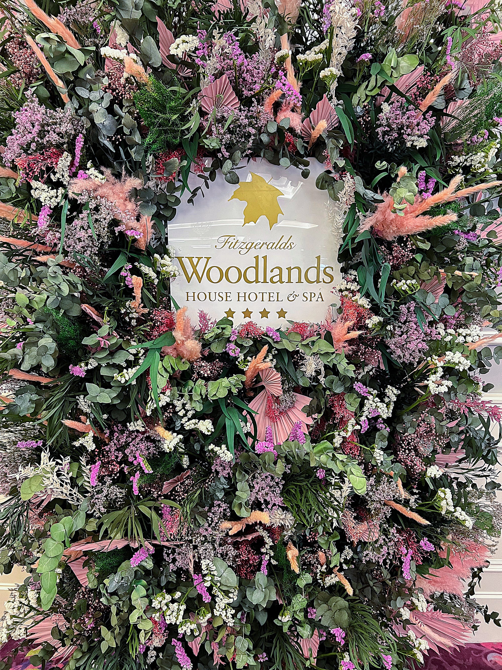 Bespoke Floral Arrangements for Fitzgerald's Woodlands Hotel in Ireland