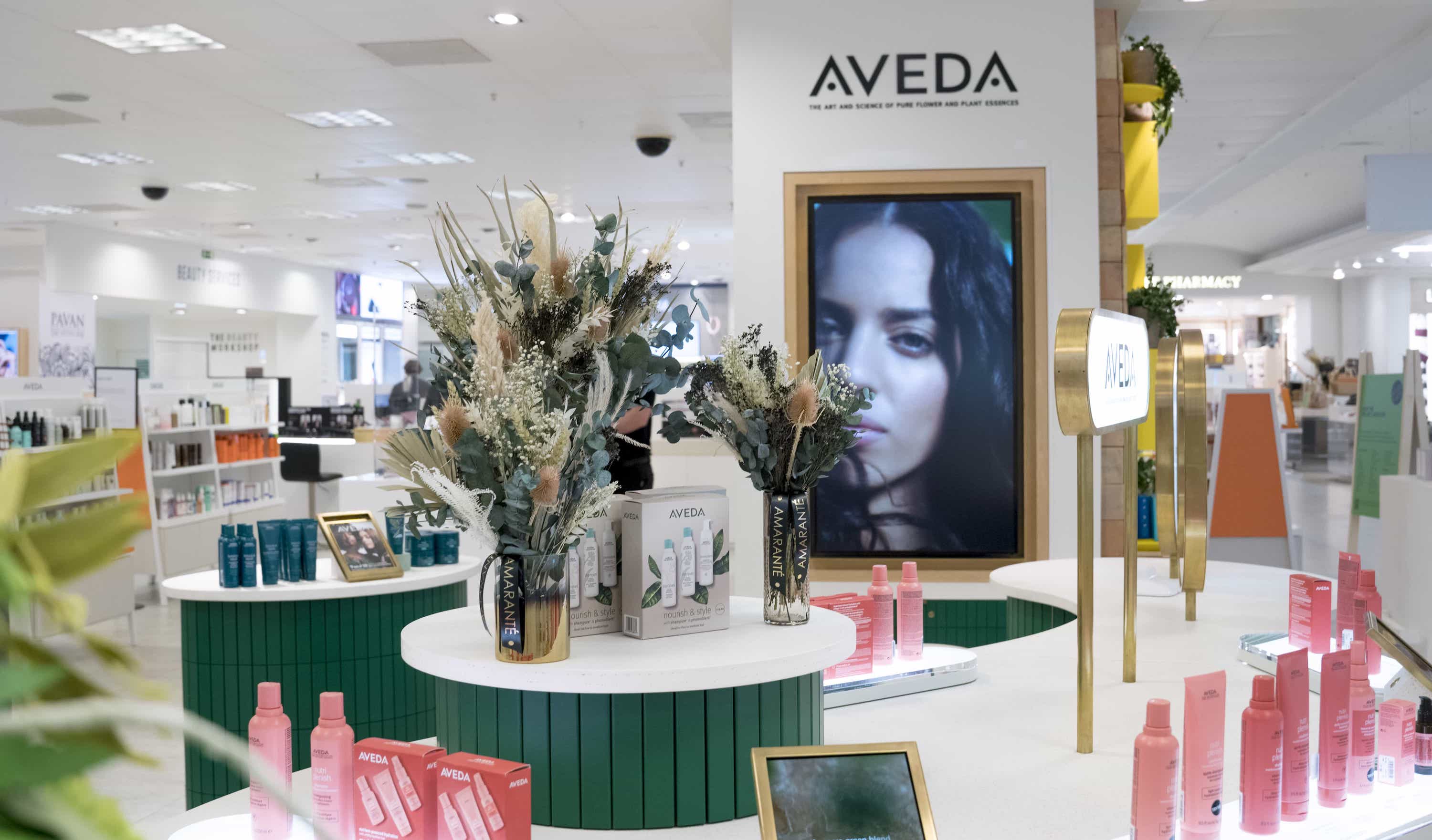 Amaranté Floral Decoration for Aveda's Corporate Event display at Selfridges