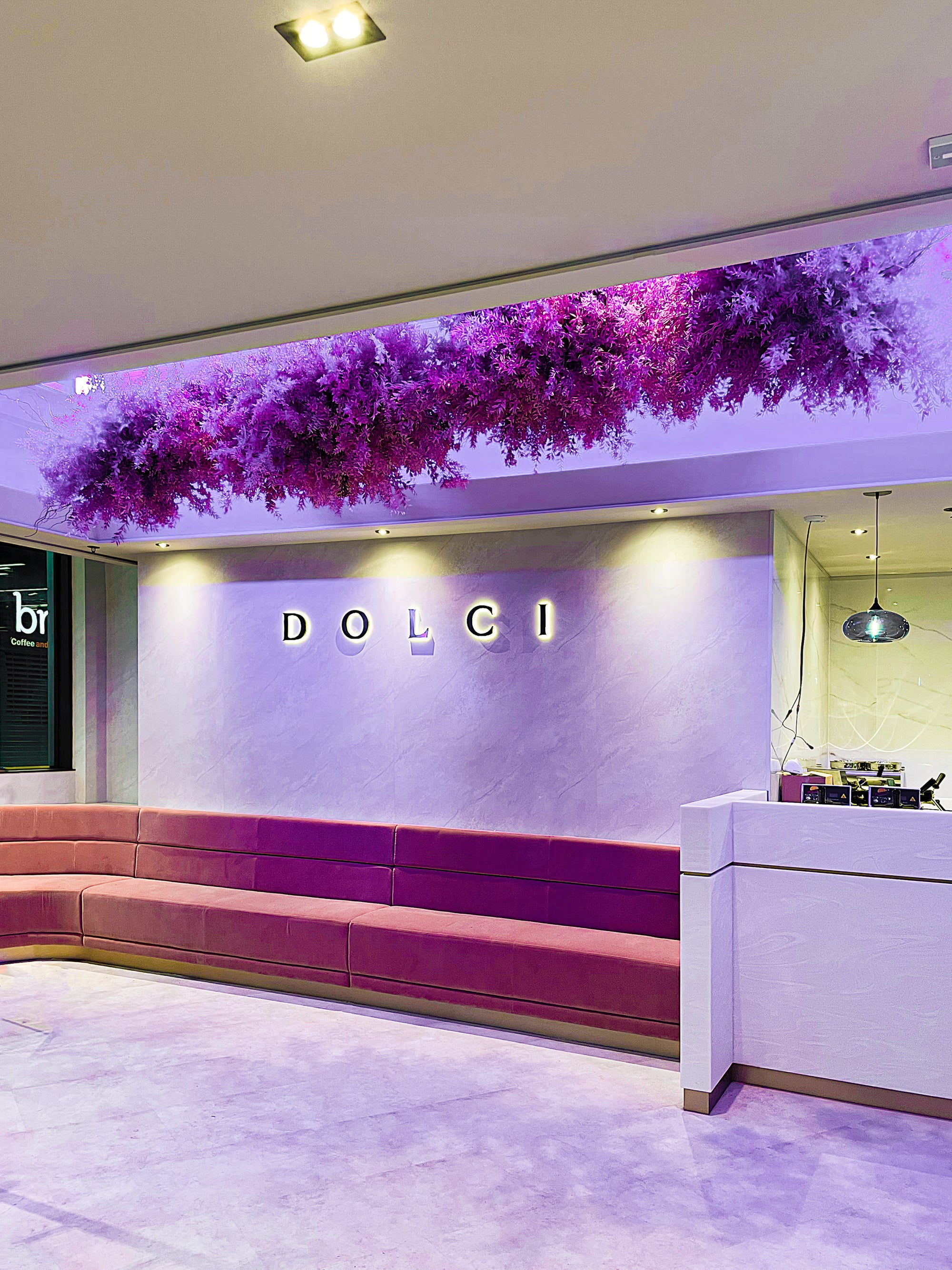 Haute Calls Amaranté Event Florist to decorate their interior space