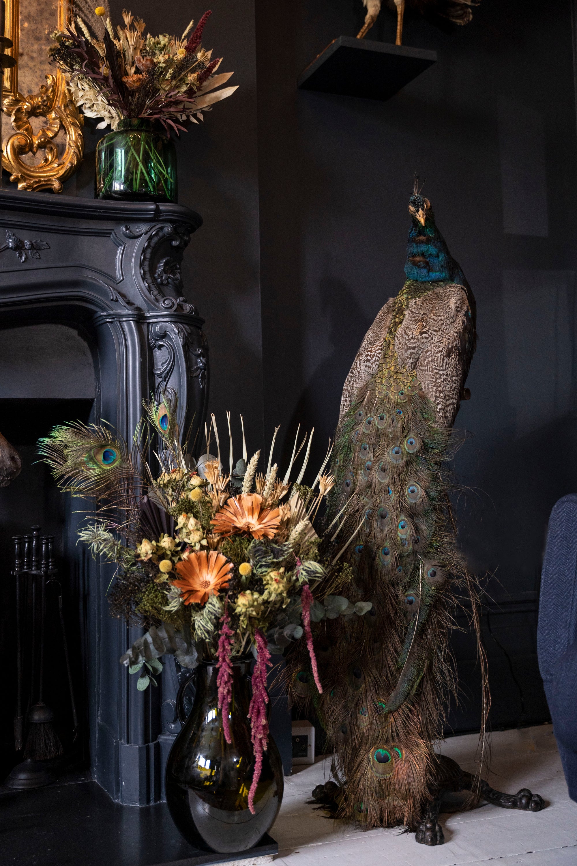 Urban Jungle Dried Flower Bouquet for Wedding Centrepiece