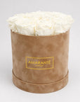 Medium Beige Suede Rose Box