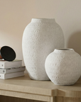 Harmony Round Stone Ceramic Vase