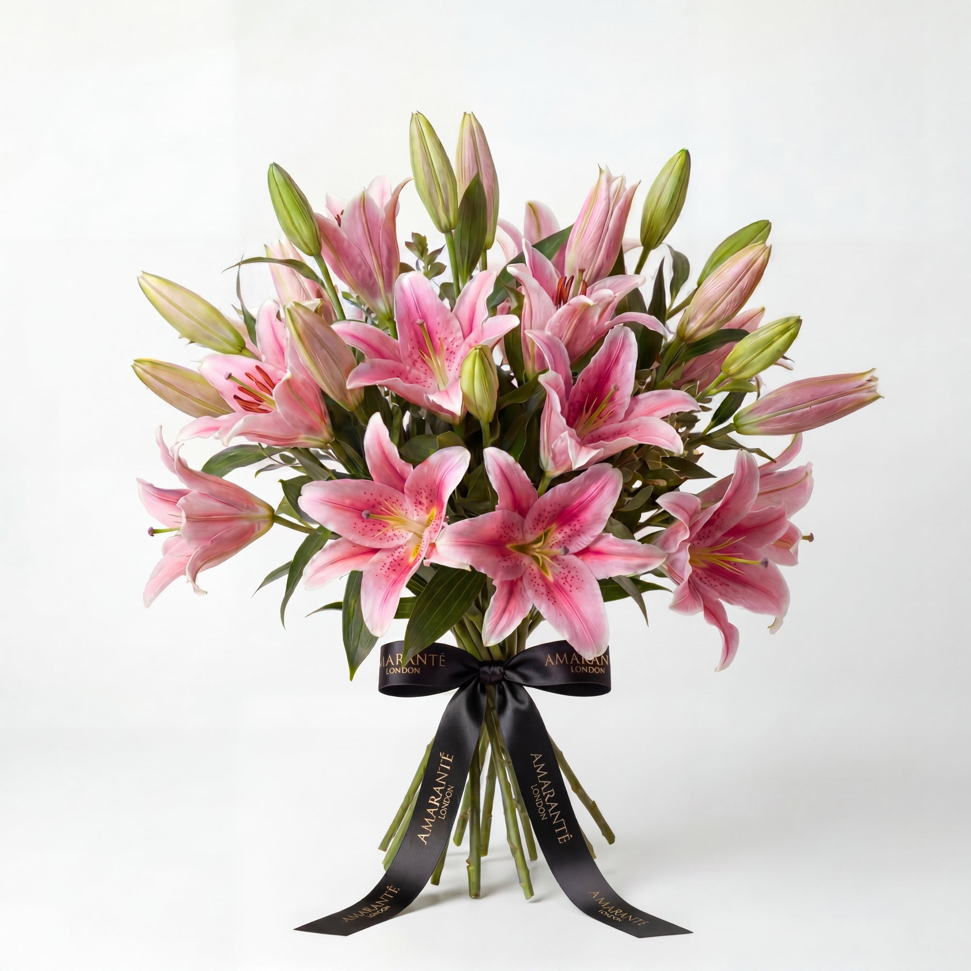 london lily flower Celeste Pink Lily Bouquet | Same-Day Delivery London
