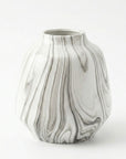 Eternity Round Marble Effect Vase