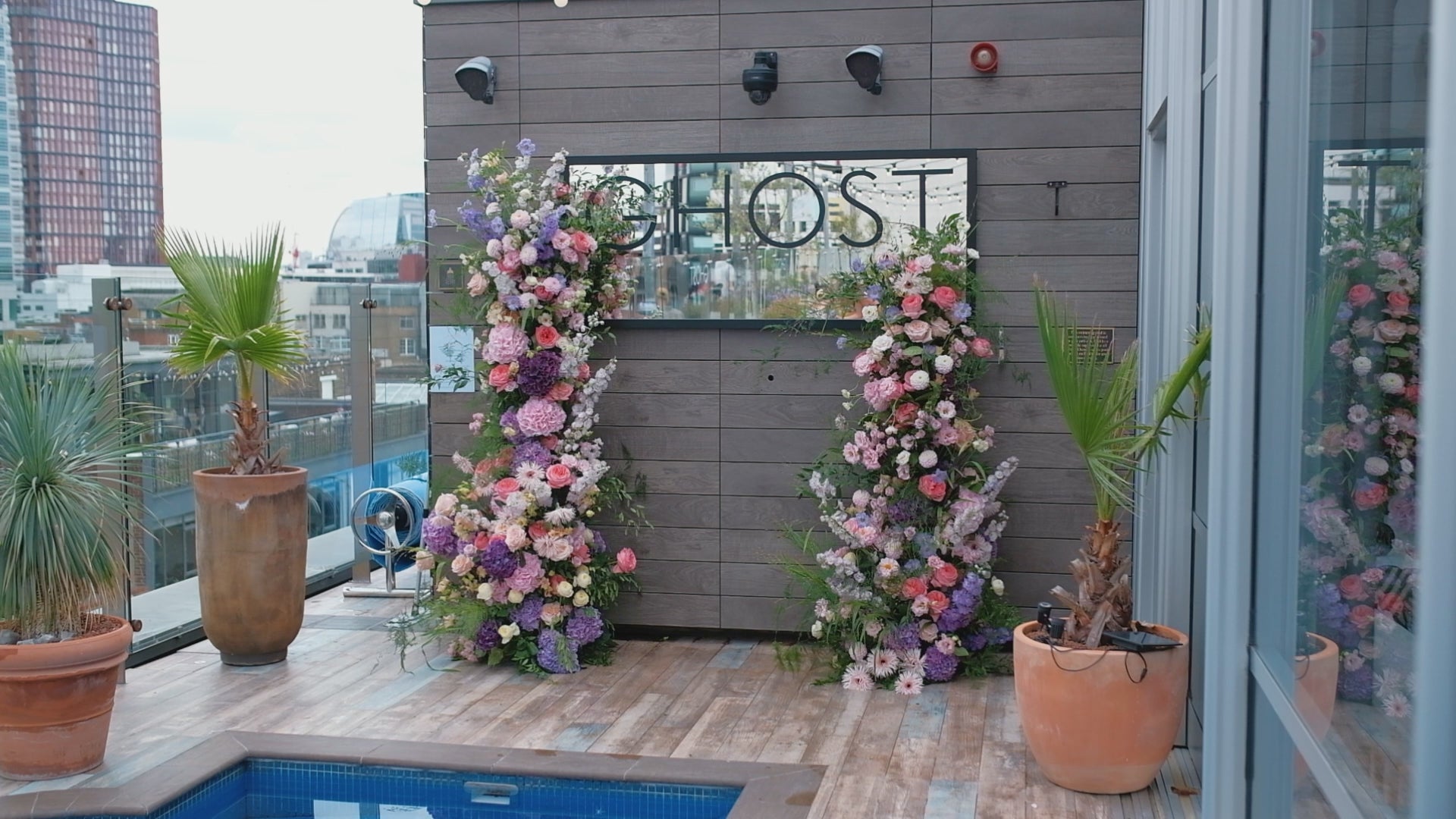 Explore all the bespoke floral arrangements created by Amaranté for Ghost Fragrances' latest launch event, adding a touch of elegance and charm to their event.