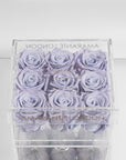 Distinctive lavender Roses in  medium assortment of nine Roses