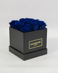 Stylish royal blue roses denoting luxury and royalty. 