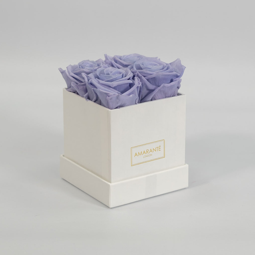 Forever Flowers > Infinity Roses > Square White Matte Small Rose Box ...