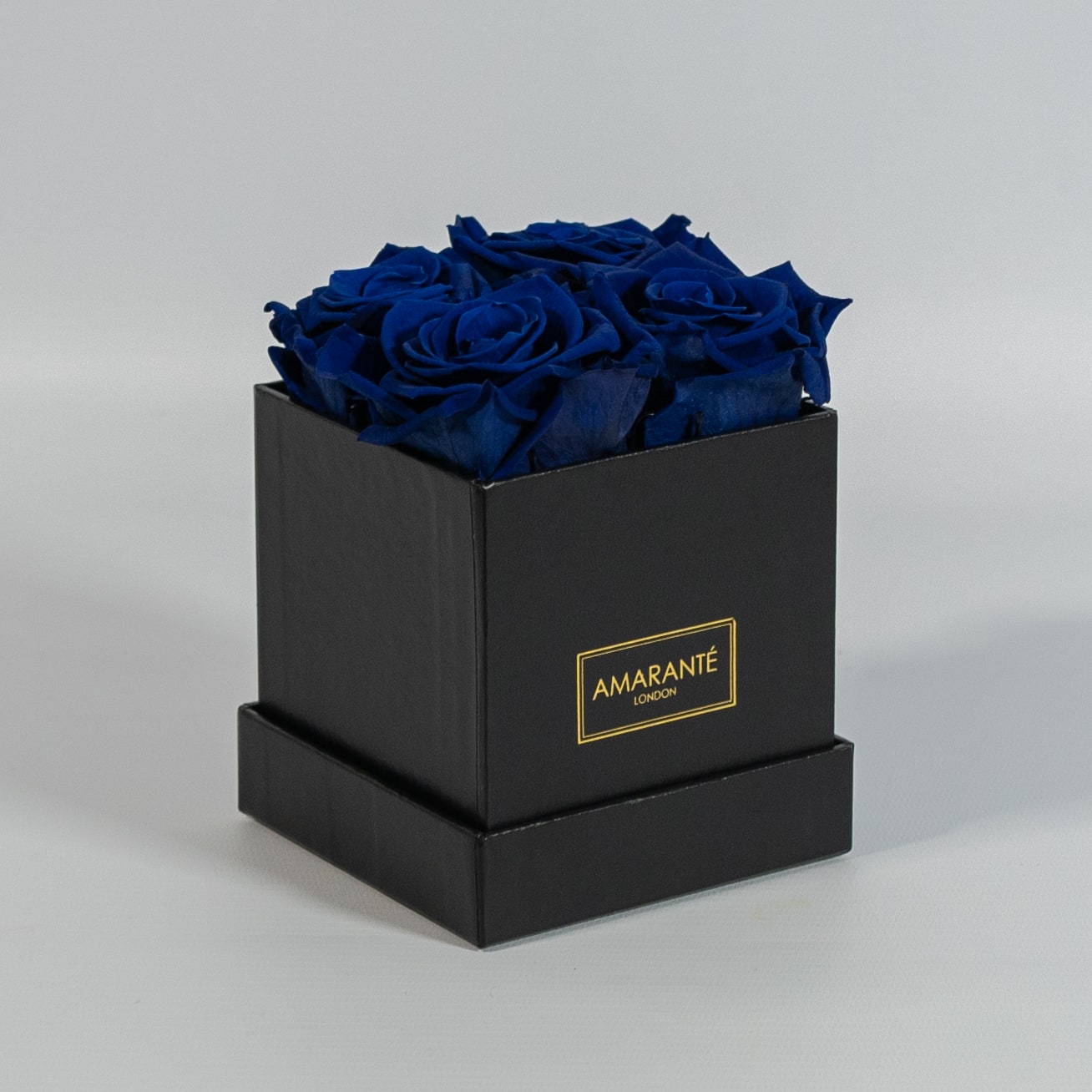 Magical royal blue roses expressing protection and trust 