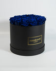 Eye catching royal blue Roses in a fashionable box 