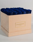 Enchanting Royal Blue Roses connoting luxury, royalty, and magic.