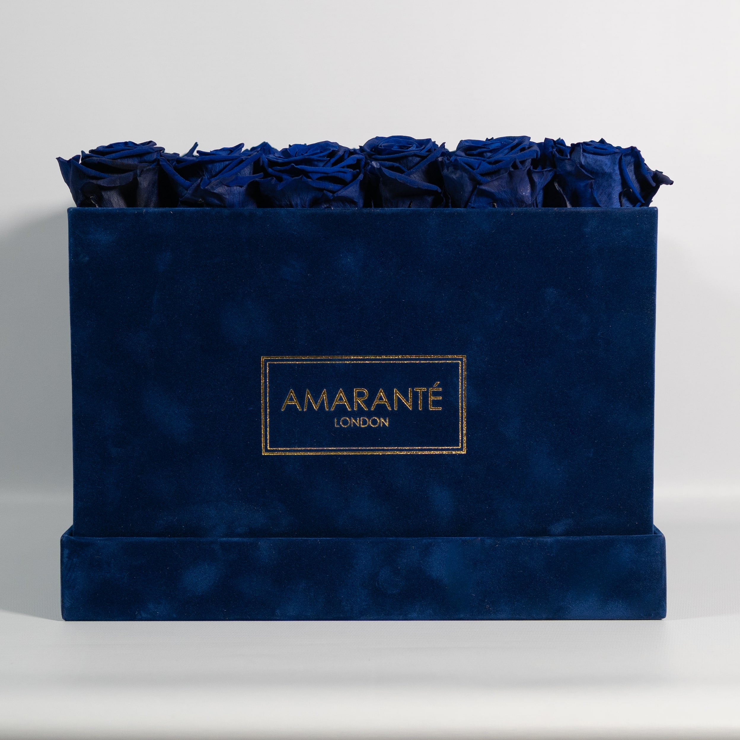 Gorgeous dark blue Roses, denoting expertise, depth, and stability.  