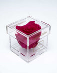 Send your love with an enchanting single pink infinity rose in a transparent acrylic box, perfect for gifting on Valentine's Day and other memorable romantic occasions. Free UK Delivery!