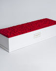 140 Roses in an Elegant White Rose Box