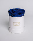 Small White Round Matte Rose Box