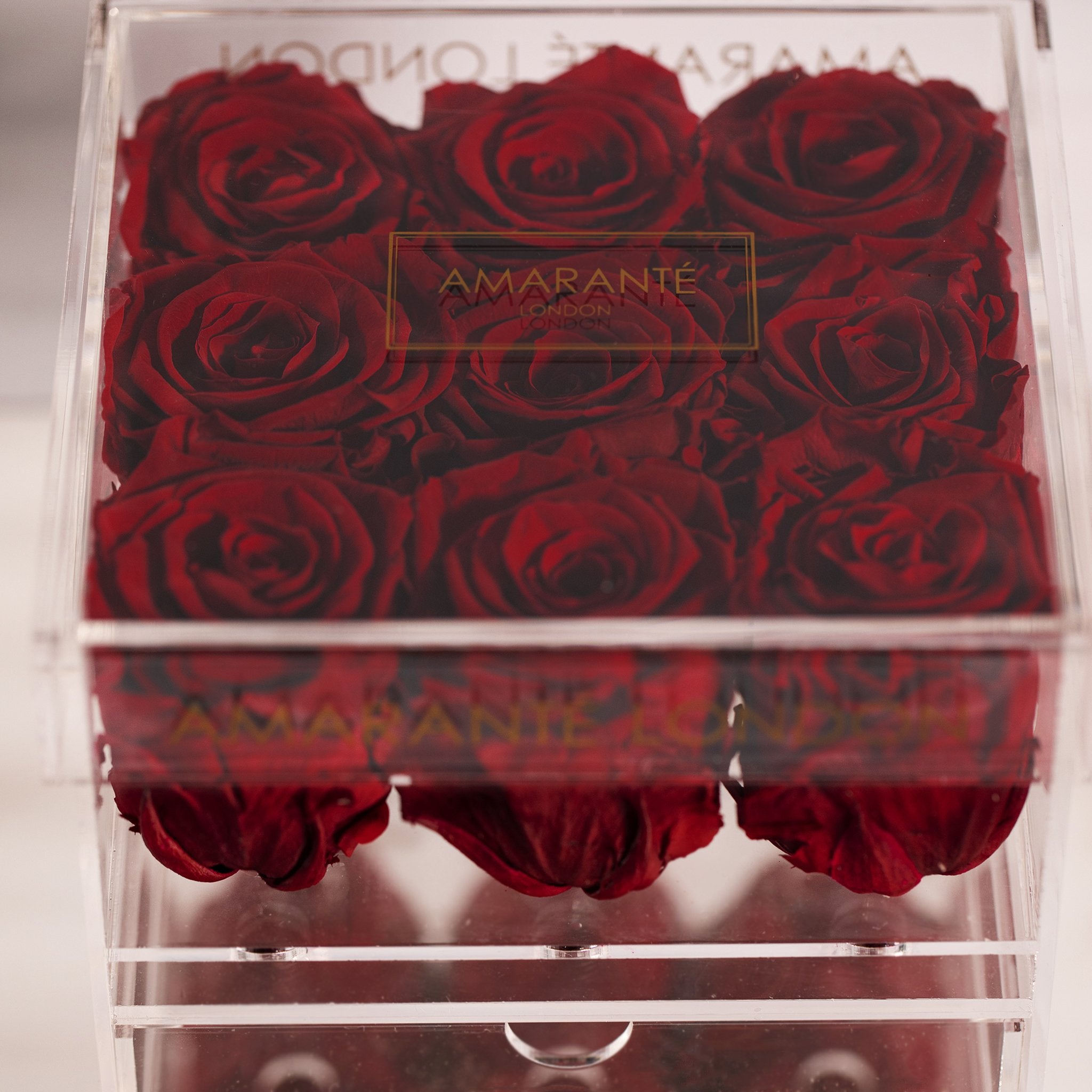 Abloom red Roses, ideal for a significant other, connoting courage and determination. 