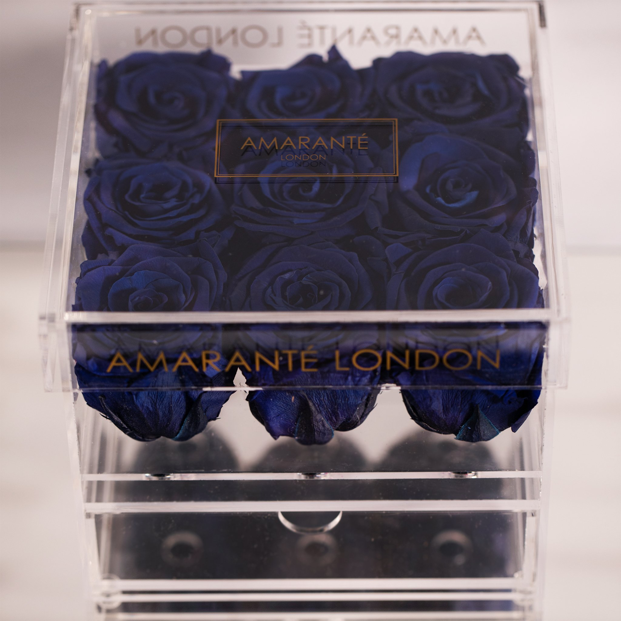 Dapper royal blue Roses suggesting royalty, luxury, and security. 